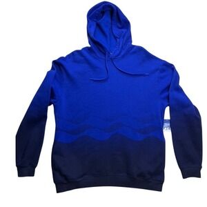Princess Cruises Waves Blue Ombre Mens Hooded Sweatshirt M O88M0200 NWT‎